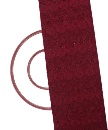 wine floral pattern crosia fabic